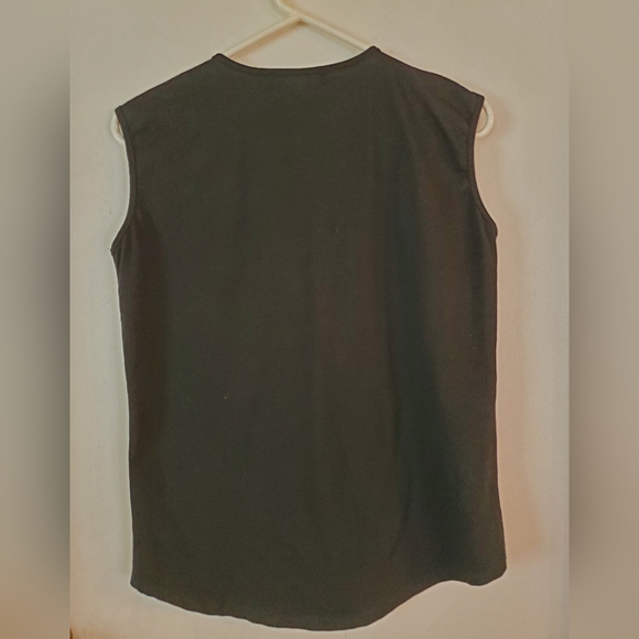 BALMAIN PARIS sleeveless muscle shirt with 3 gold buttons M - Picture 8 of 8